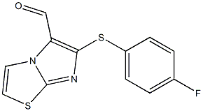 6-[(4-fluorophenyl)thio]imidazo[2,1-b][1,3]thiazole-5-carbaldehyde 구조식 이미지