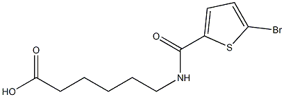6-[(5-bromothiophen-2-yl)formamido]hexanoic acid Structure