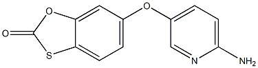 6-[(6-aminopyridin-3-yl)oxy]-2H-1,3-benzoxathiol-2-one Structure