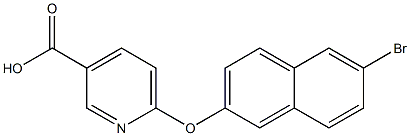 6-[(6-bromonaphthalen-2-yl)oxy]pyridine-3-carboxylic acid 구조식 이미지