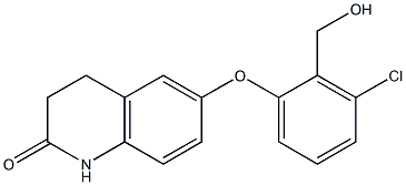 6-[3-chloro-2-(hydroxymethyl)phenoxy]-1,2,3,4-tetrahydroquinolin-2-one Structure