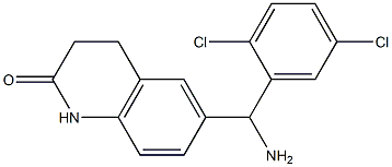 6-[amino(2,5-dichlorophenyl)methyl]-1,2,3,4-tetrahydroquinolin-2-one 구조식 이미지