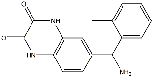 6-[amino(2-methylphenyl)methyl]-1,2,3,4-tetrahydroquinoxaline-2,3-dione 구조식 이미지