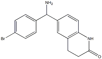 6-[amino(4-bromophenyl)methyl]-1,2,3,4-tetrahydroquinolin-2-one Structure