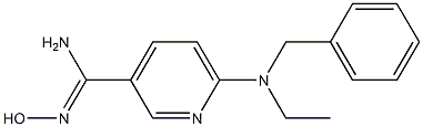 6-[benzyl(ethyl)amino]-N'-hydroxypyridine-3-carboximidamide 구조식 이미지