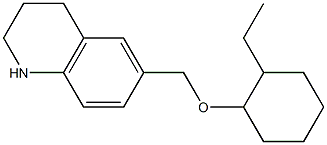 6-{[(2-ethylcyclohexyl)oxy]methyl}-1,2,3,4-tetrahydroquinoline 구조식 이미지