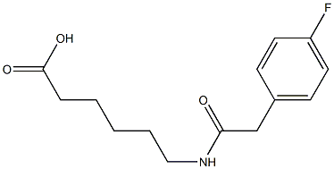 6-{[(4-fluorophenyl)acetyl]amino}hexanoic acid Structure