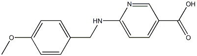 6-{[(4-methoxyphenyl)methyl]amino}pyridine-3-carboxylic acid Structure