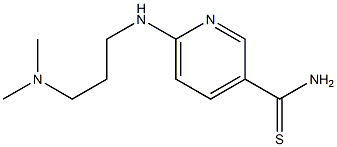 6-{[3-(dimethylamino)propyl]amino}pyridine-3-carbothioamide Structure