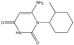 6-amino-1-(2-methylcyclohexyl)-1,2,3,4-tetrahydropyrimidine-2,4-dione Structure