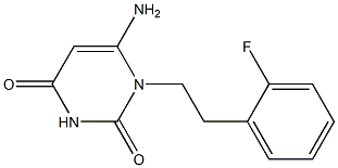 6-amino-1-[2-(2-fluorophenyl)ethyl]-1,2,3,4-tetrahydropyrimidine-2,4-dione Structure