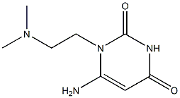 6-amino-1-[2-(dimethylamino)ethyl]-1,2,3,4-tetrahydropyrimidine-2,4-dione 구조식 이미지