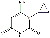 6-amino-1-cyclopropyl-1,2,3,4-tetrahydropyrimidine-2,4-dione 구조식 이미지