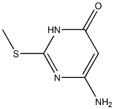 6-amino-2-(methylthio)pyrimidin-4(3H)-one 구조식 이미지