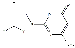 6-amino-2-[(2,2,3,3-tetrafluoropropyl)sulfanyl]-3,4-dihydropyrimidin-4-one Structure