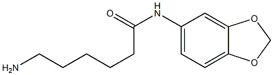 6-amino-N-(2H-1,3-benzodioxol-5-yl)hexanamide 구조식 이미지