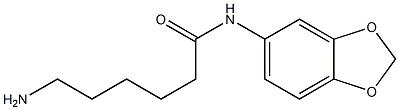 6-amino-N-(2H-1,3-benzodioxol-5-yl)hexanamide Structure