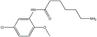 6-amino-N-(5-chloro-2-methoxyphenyl)hexanamide 구조식 이미지