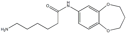 6-amino-N-3,4-dihydro-2H-1,5-benzodioxepin-7-ylhexanamide Structure