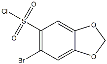 6-bromo-1,3-benzodioxole-5-sulfonyl chloride 구조식 이미지