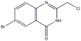 6-bromo-2-(chloromethyl)quinazolin-4(3H)-one 구조식 이미지