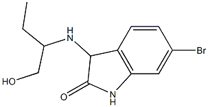 6-bromo-3-[(1-hydroxybutan-2-yl)amino]-2,3-dihydro-1H-indol-2-one Structure