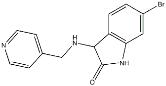 6-bromo-3-[(pyridin-4-ylmethyl)amino]-2,3-dihydro-1H-indol-2-one Structure