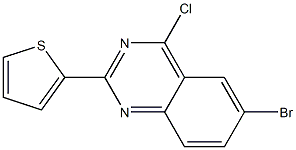 6-bromo-4-chloro-2-thien-2-ylquinazoline Structure