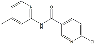 6-chloro-N-(4-methylpyridin-2-yl)pyridine-3-carboxamide Structure