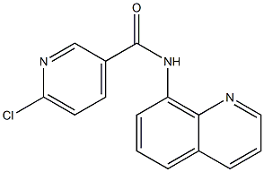 6-chloro-N-(quinolin-8-yl)pyridine-3-carboxamide 구조식 이미지