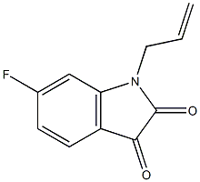 6-fluoro-1-(prop-2-en-1-yl)-2,3-dihydro-1H-indole-2,3-dione 구조식 이미지