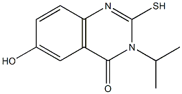 6-hydroxy-3-isopropyl-2-mercaptoquinazolin-4(3H)-one 구조식 이미지