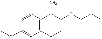 6-methoxy-2-(2-methylpropoxy)-1,2,3,4-tetrahydronaphthalen-1-amine Structure