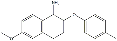 6-methoxy-2-(4-methylphenoxy)-1,2,3,4-tetrahydronaphthalen-1-amine 구조식 이미지