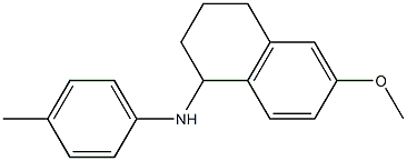 6-methoxy-N-(4-methylphenyl)-1,2,3,4-tetrahydronaphthalen-1-amine 구조식 이미지