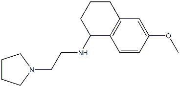 6-methoxy-N-[2-(pyrrolidin-1-yl)ethyl]-1,2,3,4-tetrahydronaphthalen-1-amine 구조식 이미지