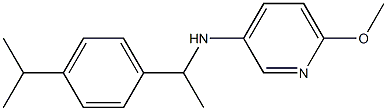 6-methoxy-N-{1-[4-(propan-2-yl)phenyl]ethyl}pyridin-3-amine Structure