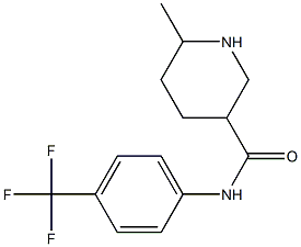 6-methyl-N-[4-(trifluoromethyl)phenyl]piperidine-3-carboxamide 구조식 이미지