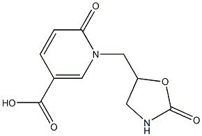 6-oxo-1-[(2-oxo-1,3-oxazolidin-5-yl)methyl]-1,6-dihydropyridine-3-carboxylic acid Structure