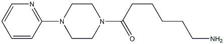 6-oxo-6-(4-pyridin-2-ylpiperazin-1-yl)hexan-1-amine Structure