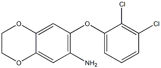 7-(2,3-dichlorophenoxy)-2,3-dihydro-1,4-benzodioxin-6-amine 구조식 이미지