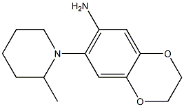 7-(2-methylpiperidin-1-yl)-2,3-dihydro-1,4-benzodioxin-6-amine 구조식 이미지