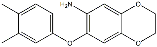 7-(3,4-dimethylphenoxy)-2,3-dihydro-1,4-benzodioxin-6-amine Structure