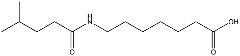 7-(4-methylpentanamido)heptanoic acid Structure