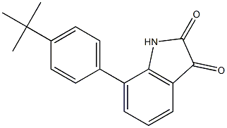 7-(4-tert-butylphenyl)-1H-indole-2,3-dione 구조식 이미지