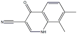 7,8-dimethyl-4-oxo-1,4-dihydroquinoline-3-carbonitrile 구조식 이미지