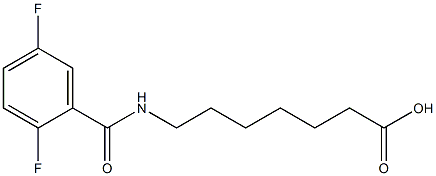 7-[(2,5-difluorobenzoyl)amino]heptanoic acid Structure