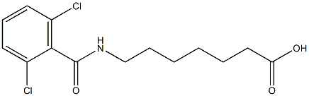 7-[(2,6-dichlorophenyl)formamido]heptanoic acid Structure