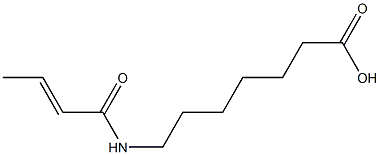 7-[(2E)-but-2-enoylamino]heptanoic acid Structure