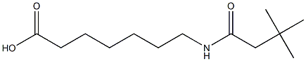 7-[(3,3-dimethylbutanoyl)amino]heptanoic acid 구조식 이미지